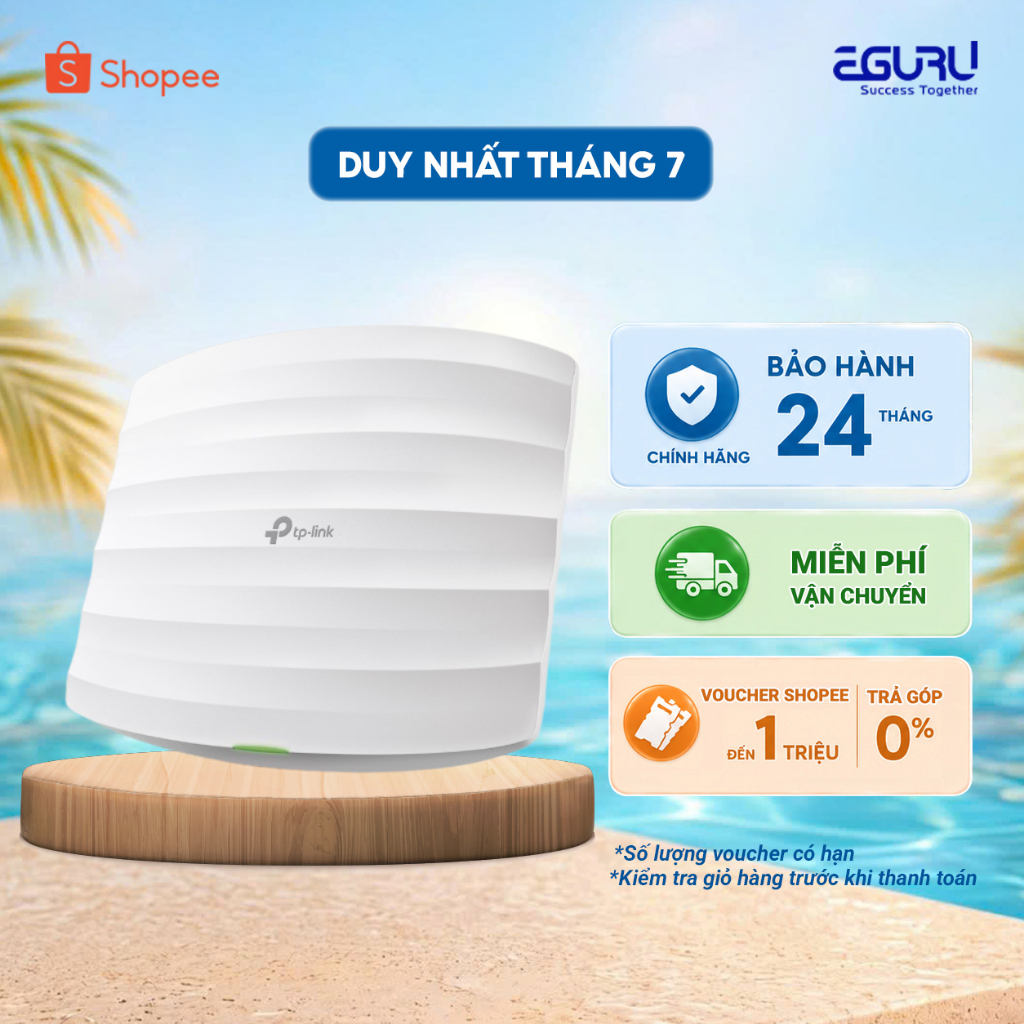 Bộ Thu Phát WiFi TP-Link Gắn Trần EAP245 | Bảo hành chính hãng