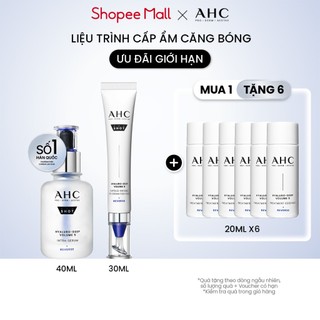 [HSD Serum: 4/2027] Bộ đôi Tinh chất Serum AHC (40ML) + Kem mắt cho mặt cấp ẩm căng bóng mờ nếp nhăn AHC(30ML)