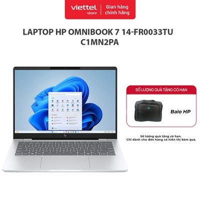 Laptop HP OmniBook 7 | 14"-fr0033TU | C1MN2PA | Ultra 5-225U | Intel Graphics | 16GB | 512GB | Win11