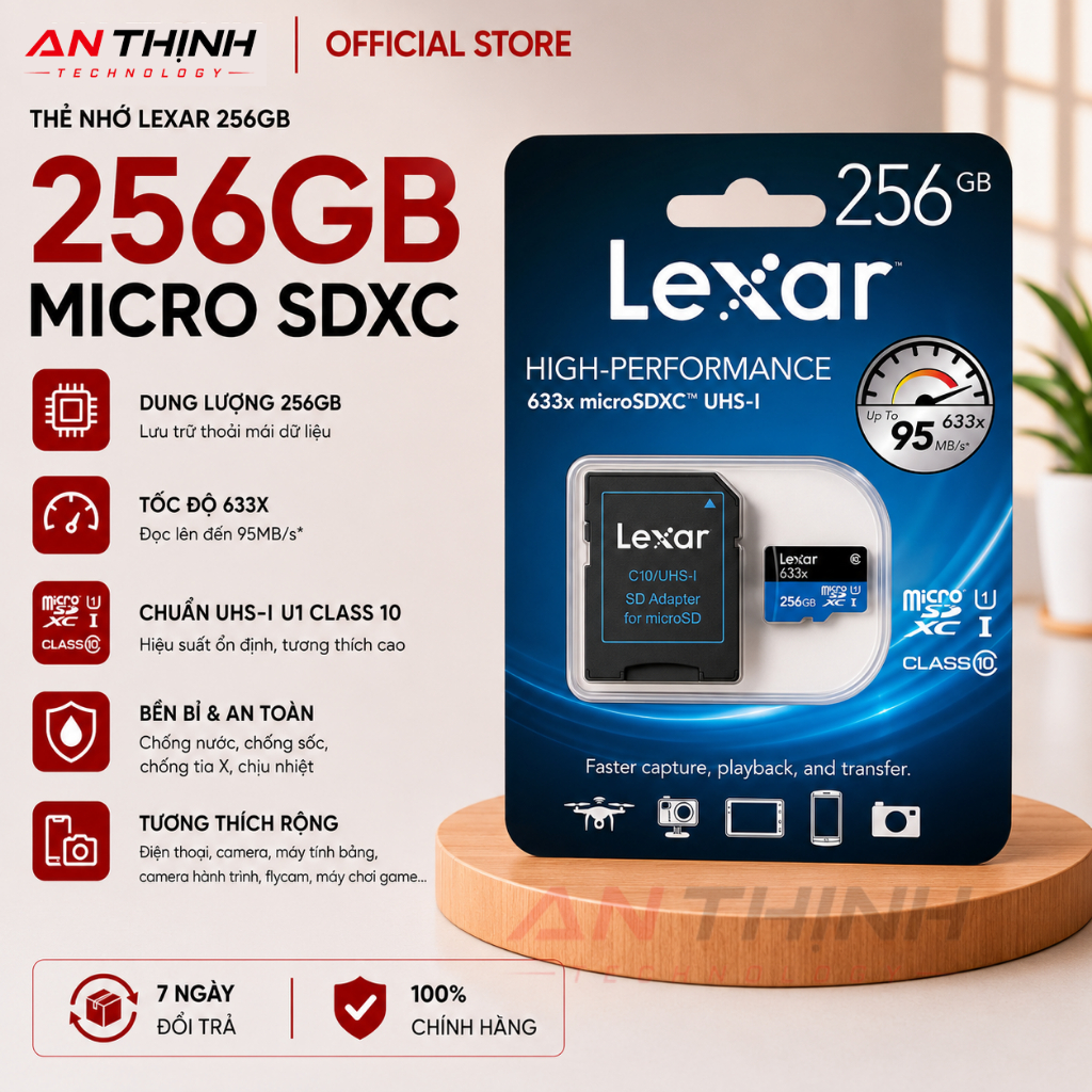 Thẻ nhớ Lexar (64G, 128G, 256G)