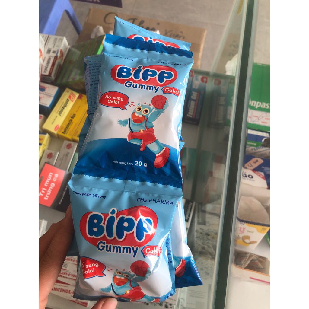kẹo bipp gummy Calci ,lợi khuẩn,vitamin