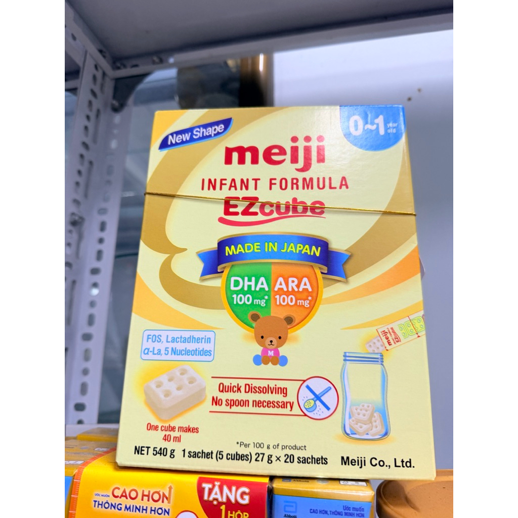 Sữa thanh meji 0-1 nhập khẩu