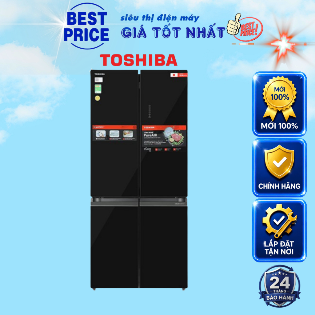 GR-RF677WI-PGV(22)-XK | Tủ lạnh Toshiba Inverter 515 lít Multi Door GR-RF677WI-PGV(22)-XK