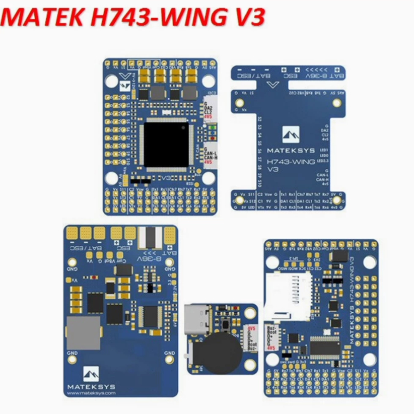 Mạch Bay Matek H743-WING V3 - Matek H743 wing V3 flight controller