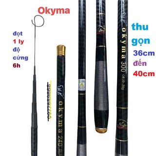 Cần OKYMA trốn vợ  Ngắn Gọn,câu cá nhỏ ,tôm ( đọt 1 li , 6H, thu gọn 36cm )
