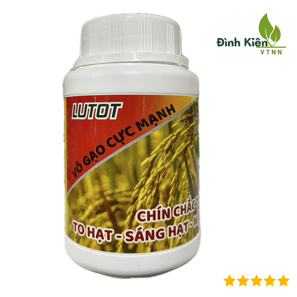 Phân bón LUTOT VÔ GẠO CỰC MẠNH - Chín chắc tới cậy, to hạt, sáng hạt, nặng ký ( Hủ 500g cho 1 Hecta)
