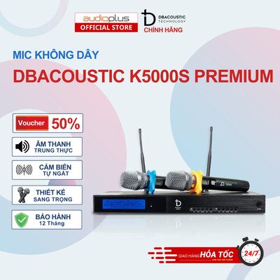 Mic không dây DBAcoustic  K5000S PREMIUM - Phạm vi hoạt động 100m - Hàng chính hãng - Bảo hành 12 tháng