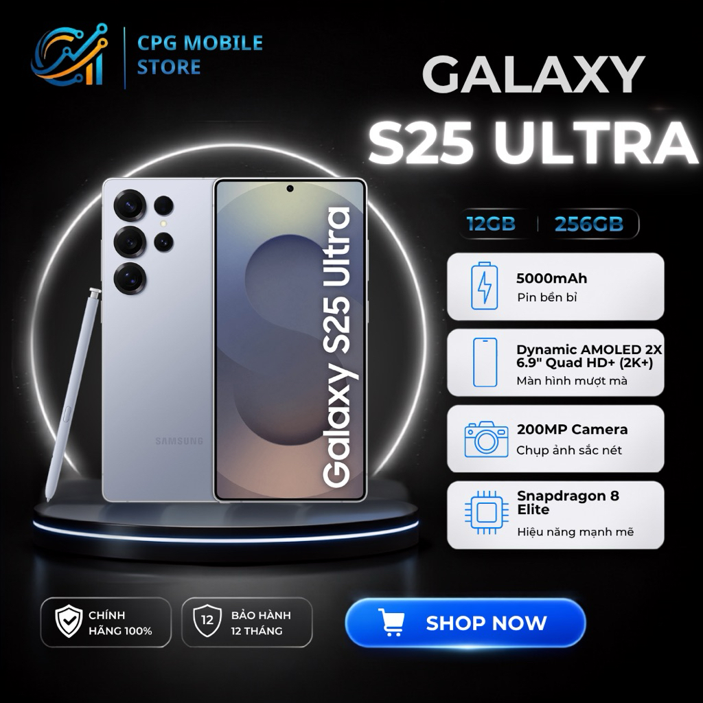 Điện thoại Samsung Galaxy S25 Ultra (12GB/256GB) Chính Hãng
