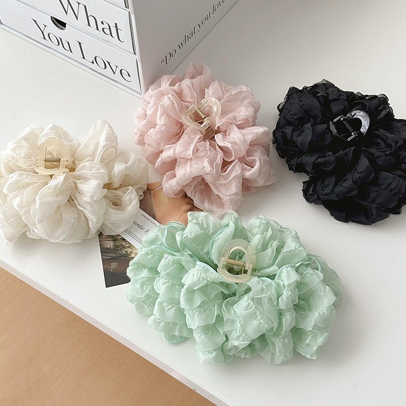 Large Cloud Bubble Hair Clip Women Fresh Sweet Hair Shark Clip Hair Volume Hair Accessories