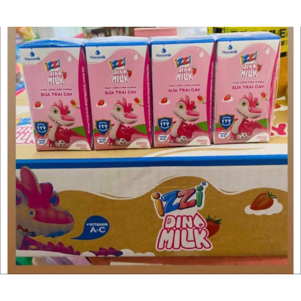 thùng 48 hộp 110ml- Sữa IZZI Dino milk trái cây