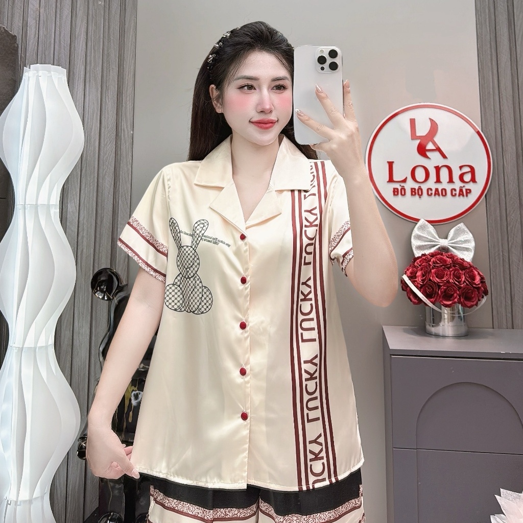 (40-60kg) Đồ bộ nữ đùi Lụa Latin