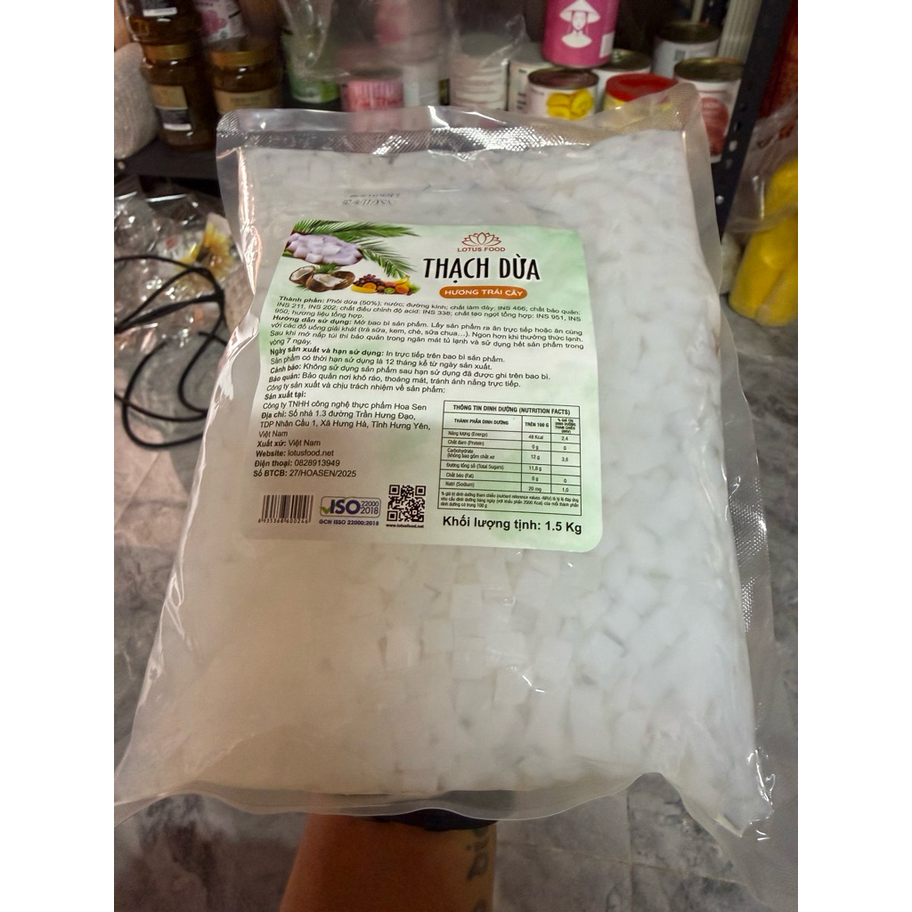 THẠCH DỪA - LOTUS FOOD - bịch 1.5kg