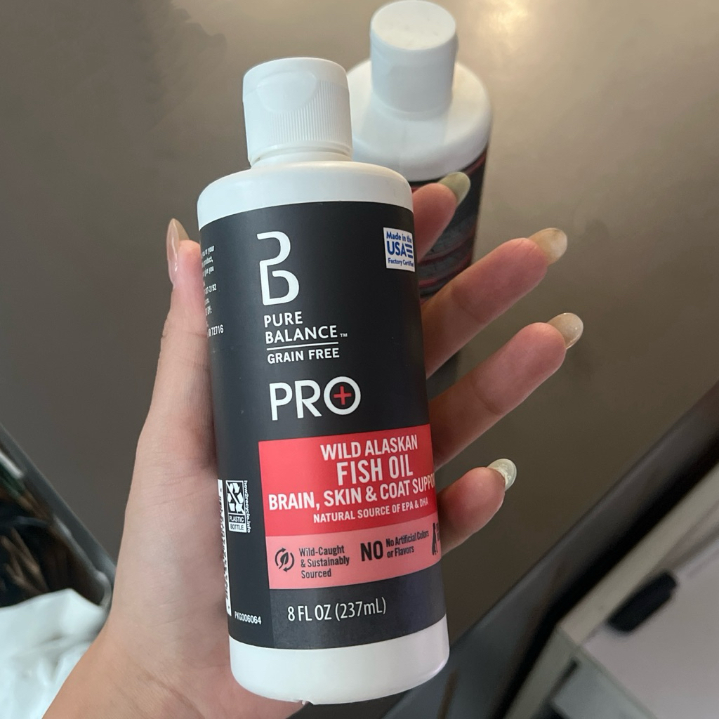 Dầu Cá Cho Chó Pure Balance PRO+ Wild Alaska Fish Oil 237ml (Bill Mỹ)