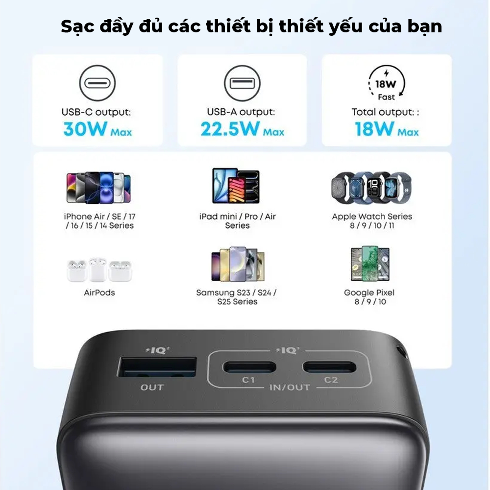 Pin Sạc Dự Phòng Anker Zolo 2C1A 10000 30W - A110J - Hàng chính hãng - Bảo hành 18 tháng | BigBuy360 - bigbuy360.vn