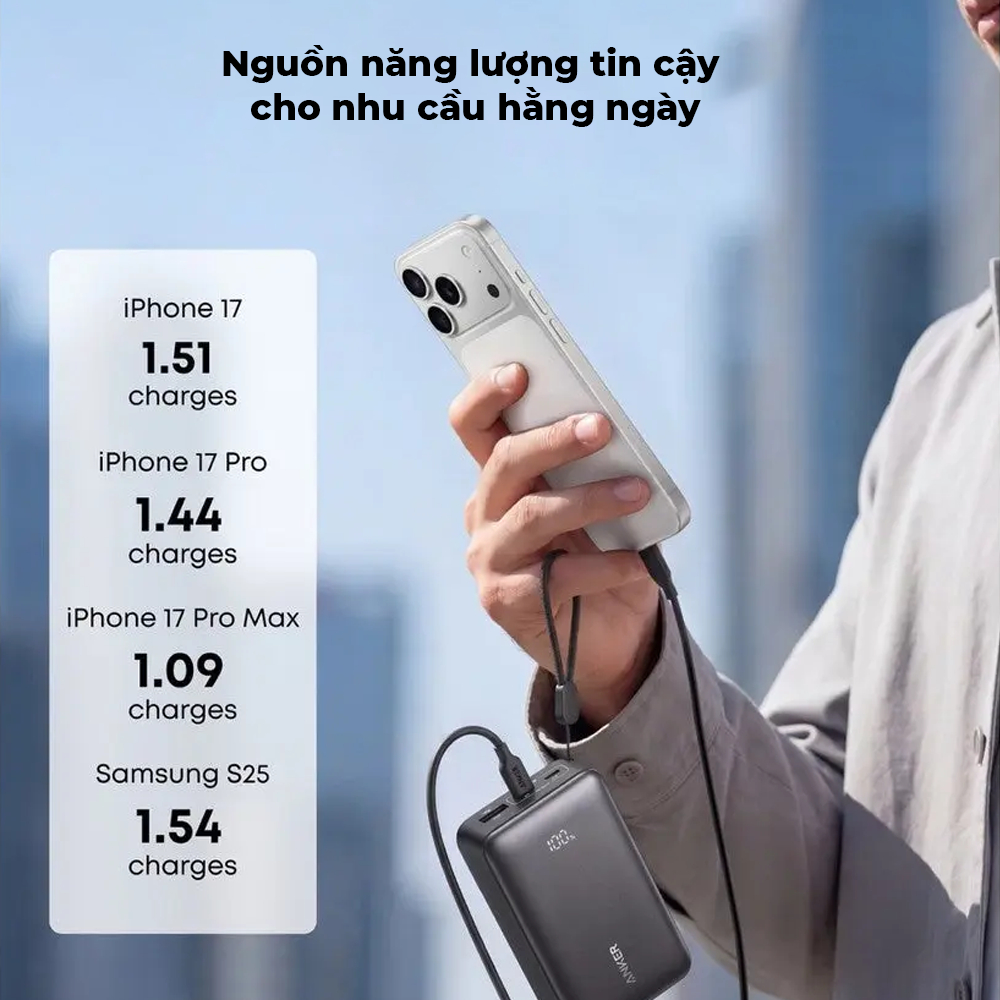 Pin Sạc Dự Phòng Anker Zolo 2C1A 10000 30W - A110J - Hàng chính hãng - Bảo hành 18 tháng | BigBuy360 - bigbuy360.vn