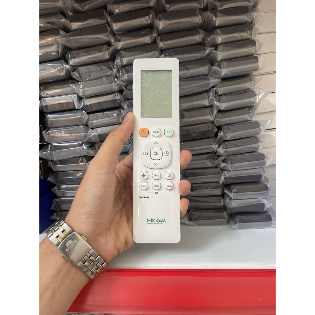 Điều khiển điều hoà máy lạnh Hikawa nút xanh Eco hàng cao cấp