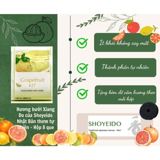 Hương nén Xiang Do của Shoyeido Nhật Bản thơm tự nhiên