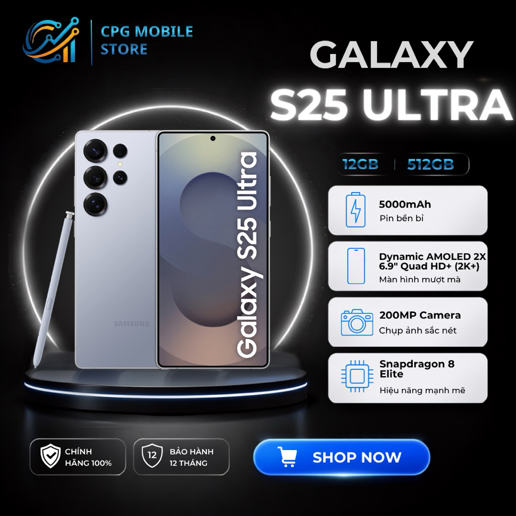 Điện thoại Samsung Galaxy S25 Ultra (12GB/512GB) Chính Hãng