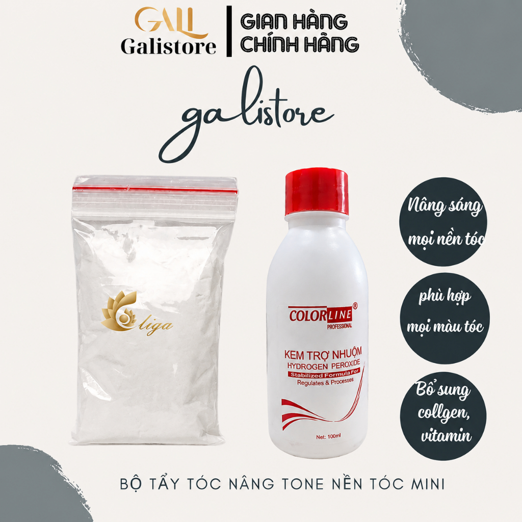 Thuốc tẩy tóc Bột tẩy tóc colagen cao cấp Galistore