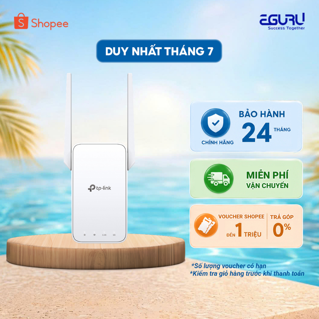 Bộ mở rộng sóng Wifi TP-Link RE505X/ RE315/RE305/RE205 | Bảo hành chính hãng