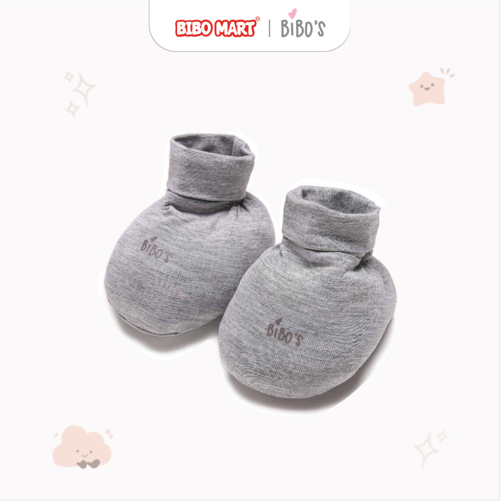Bao Tay Bao Chân Sơ Sinh Cho Bé Bibo’s Dáng Bo Sợi Tre TMQS1850 Đa Dạng Màu - BiBo Mart