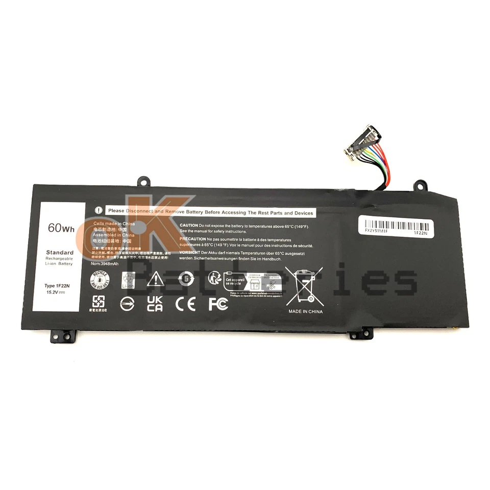 Pin Dell Alienware M15 M17 Dell G5 15 5590 G7 17 7490 7790  1F22N ZIN