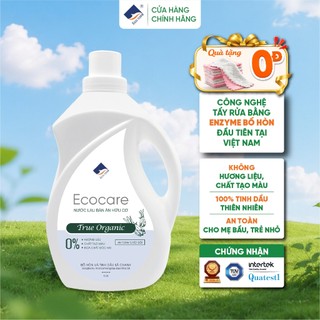 Nước Lau Bàn Ăn Hữu Cơ Bồ Hòn 4L ECOCARE (TẶNG KÈM VỎ XỊT), Tinh Dầu Quế/Sả Chanh