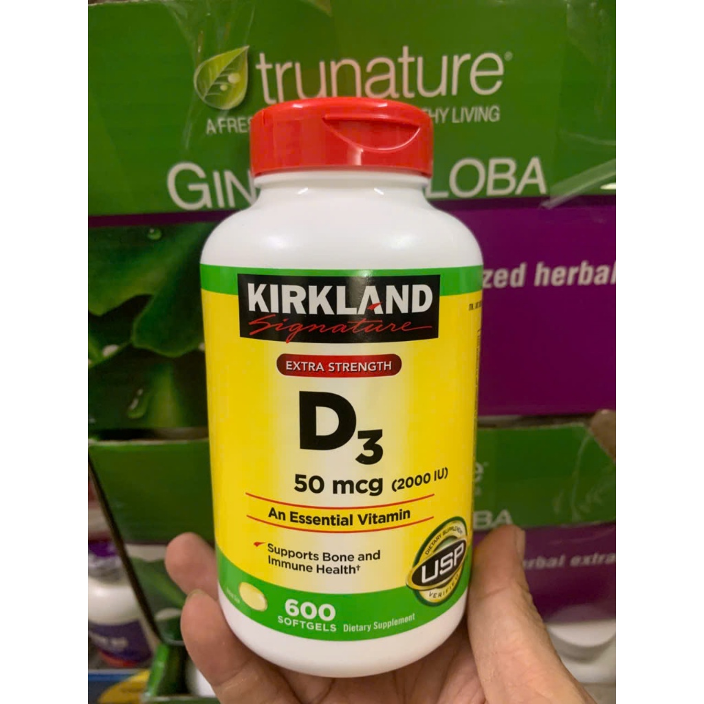 date 2028 - Vitamin D3 2000 IU Kirkland 600 viên từ mỹ