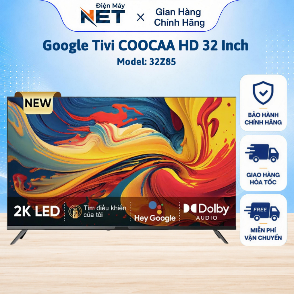 Google Tivi Coocaa 32 inch - Model 32Z85 | Smart TV | BH CHÍNH HÃNG