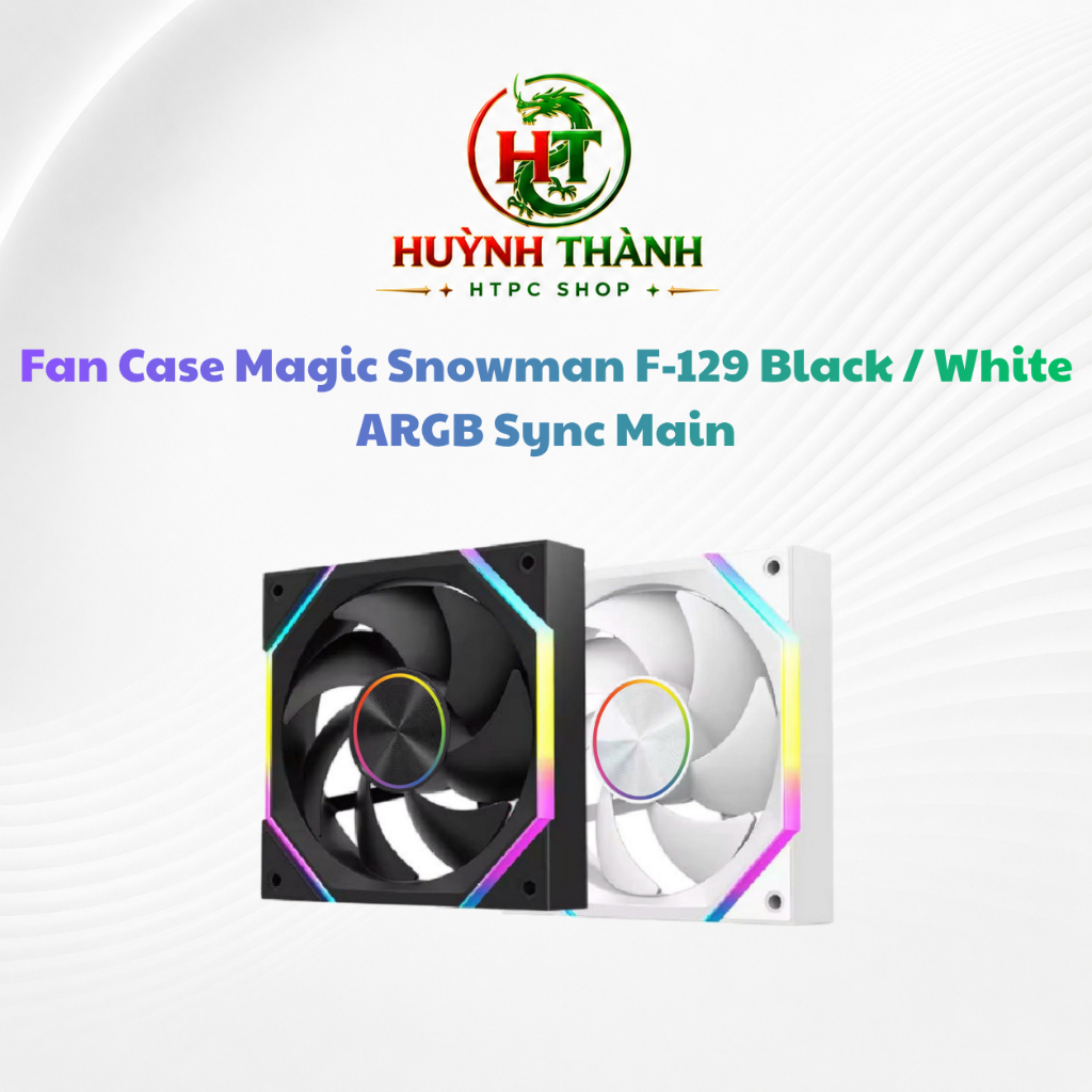 Fan Case Magic Snowman F-129 Black / White ARGB Sync Main