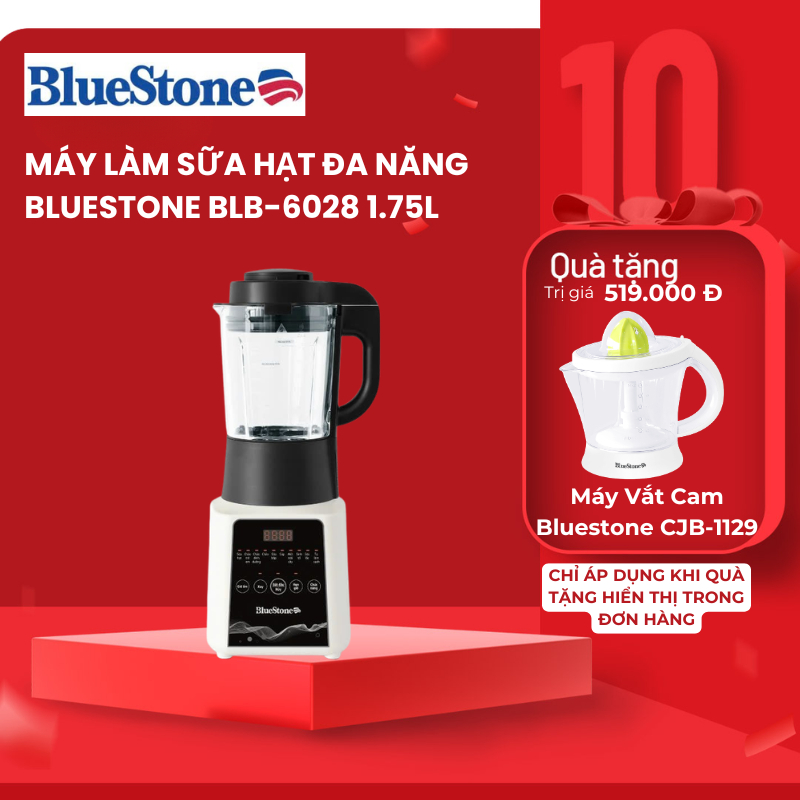 Máy Làm Sữa Hạt BlueStone BLB-6028 | 1.75L 1000W – Chống Trào, Độ Ồn Thấp – Nấu Đa Năng –  BH 2 Năm