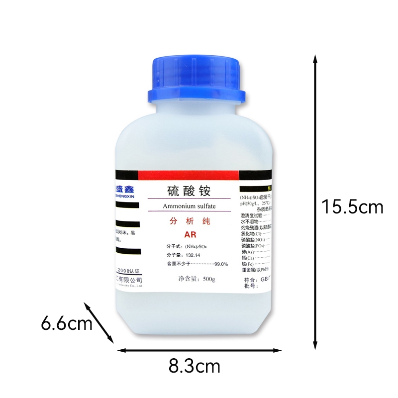 Ammonium sulfate 500g/ chai, phân tích thuần khiết AR, CAS:7783-20-2, amoni sunfat, dùng trong phòng