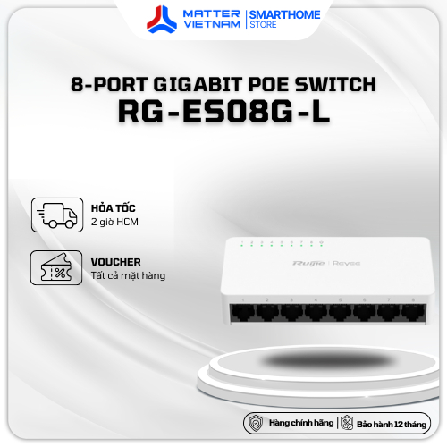 Switch Ruijie 8 Port Gigabit