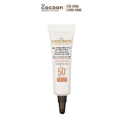 HÀNG TẶNG KHÔNG BÁN - Trial size - Sữa Chống Nắng Vô Cơ Sen Hậu Giang - Tone up Beige Cocoon 5ml