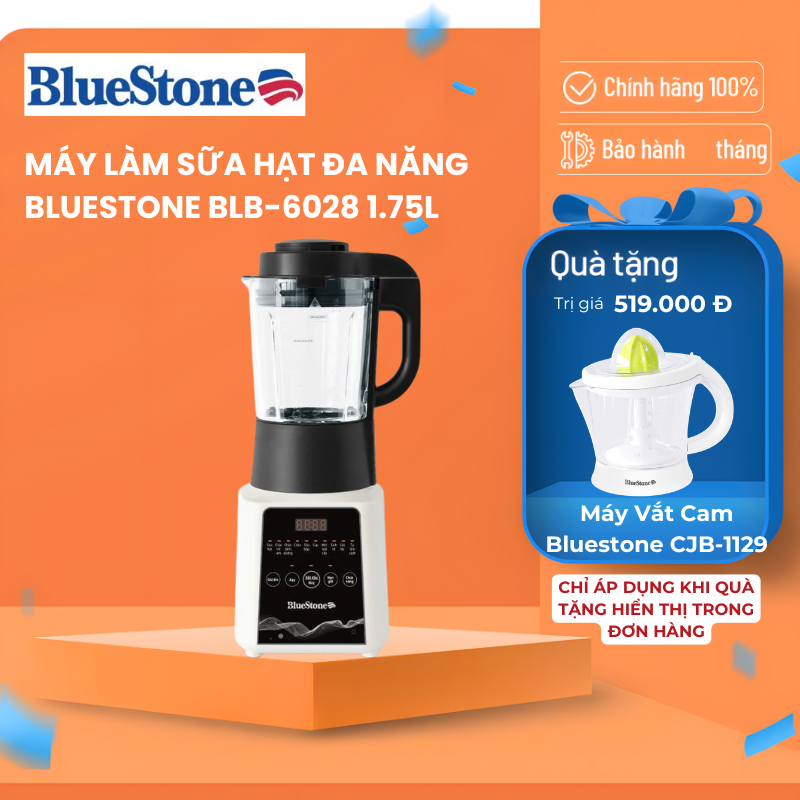 Máy Làm Sữa Hạt BlueStone BLB-6028 | 1.75L 1000W – Chống Trào, Độ Ồn Thấp – Nấu Đa Năng –  BH 2 Năm