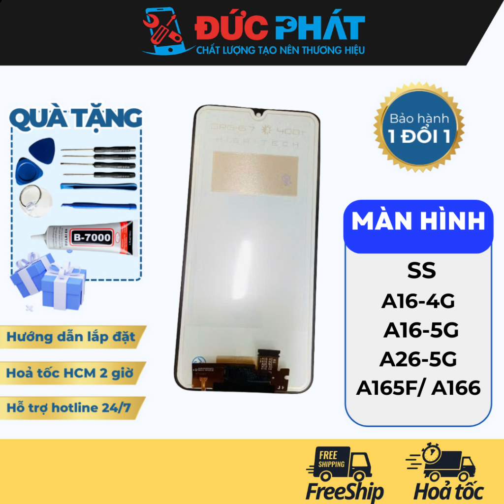 Màn hình thay thế SS A26-5G/A16-4 /A16-5G/ A165F/ A166 QX K Khung (TẶNG KEO VÀ TOLLL)