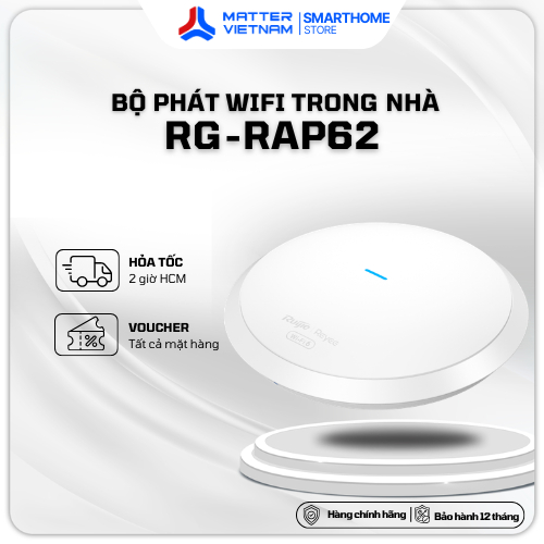 Wifi trong nhà Ruijie RG-RAP62 (Wifi 6)