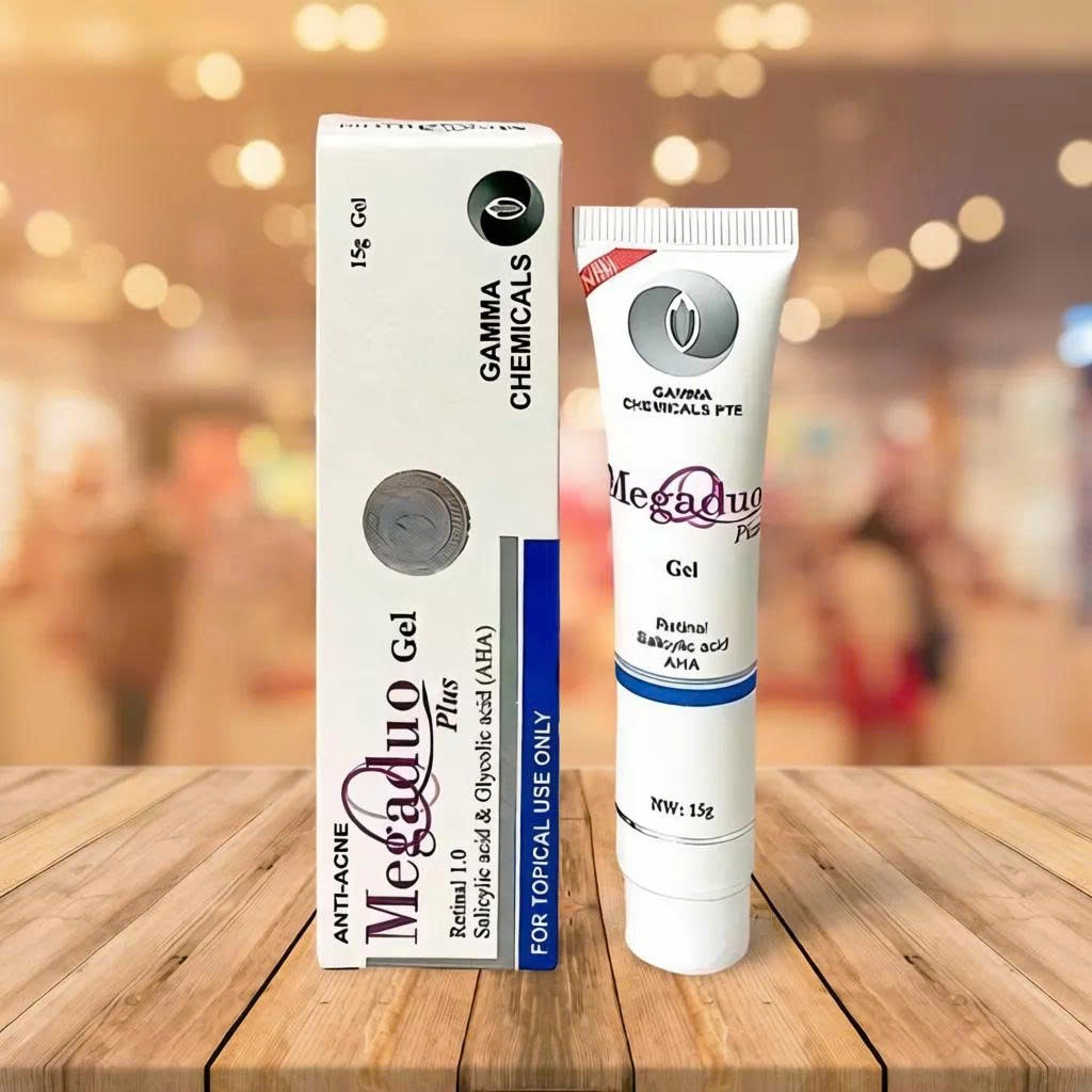 Megaduo Gel Plus Gamma 15g-30g, Gel Giảm Mụn Ẩn, Thâm, Đầu Đen Cho Da Dầu Mụn