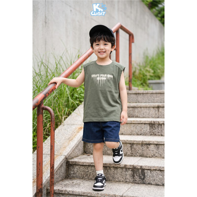 Áo Tanktop Sát Nách K'S CLOSET Chất Liệu Vải Cotton Cho Bé Trai (2-14 tuổi) từ 10kg-60kg KT181FIS, E002SIS