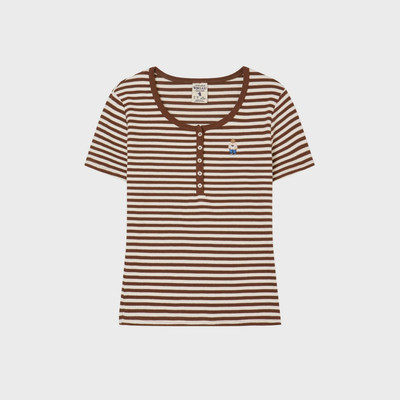 Áo Thun WHO.A.U Steve Ribbed Henry Neck T-shirt[B]_WHRAG2452F