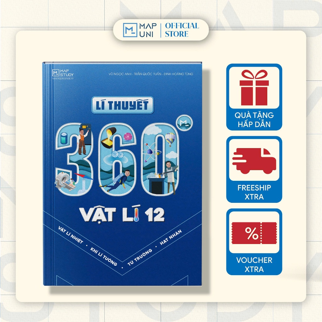 Lí thuyết 360 độ Vật Lý 12 - Vật lí nhiệt, Khí lí tưởng, Từ trường, Hạt nhân theo chương trình sách 