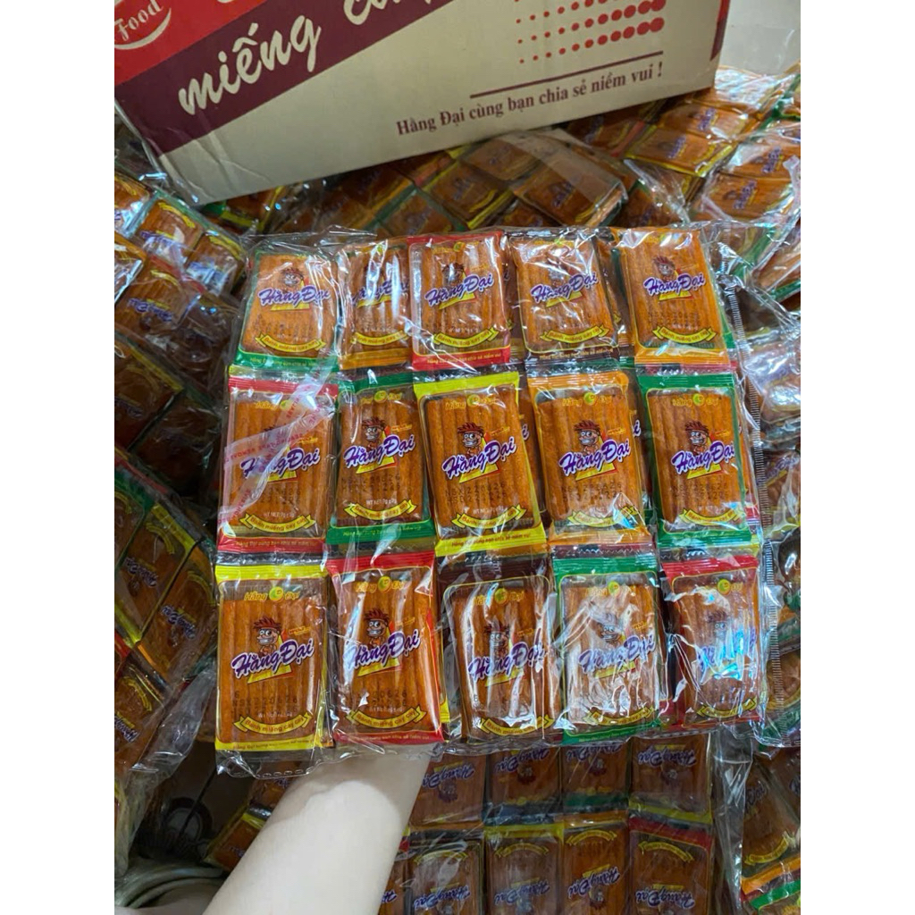 Snack Sườn Dê Nướng Hằng Đại, Pò Miếng Hằng Đại Mini Combo 60 Gói