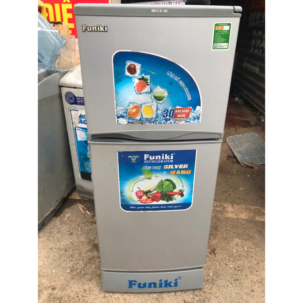 1 Khay làm đá viên Đá tủ lạnh Funiki FR-125CL cũ tốt 95%