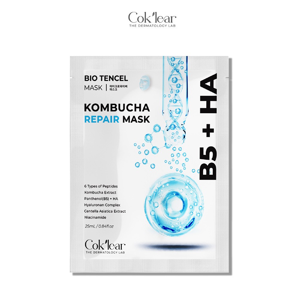 Combo 10 Nạ kombucha Cok'lear  b5 ha sheet mask thanh lọc nền da