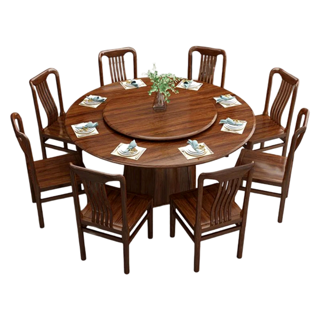 Bàn ăn tròn xoay 360 độ , Bàn Tròn Có Mâm Xoay Cao Cấp ( Chưa Kèm Ghế), bàn xoay ăn cơm, bàn ăn xoay
