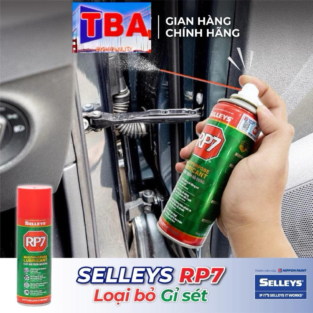 [1 chai]Dầu chống rỉ sét và bôi trơn đa năng Selleys RP7 350g hàng chính hãng 100% có mã QR