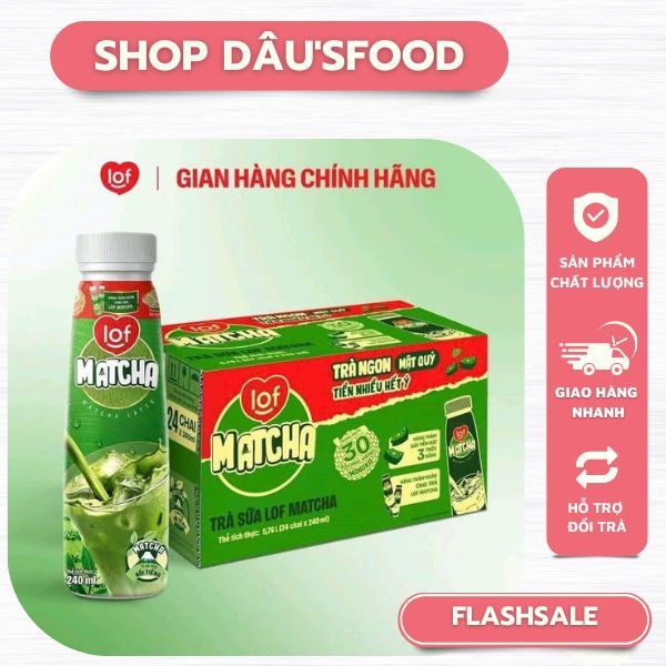Trà sữa Lof Matcha 1 LỐC 6 CHAI