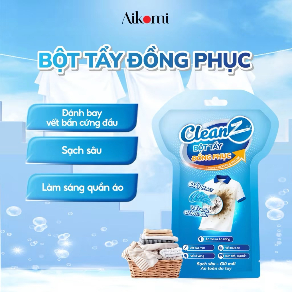 Aikomi - Bột tẩy đồng phục CleanZ