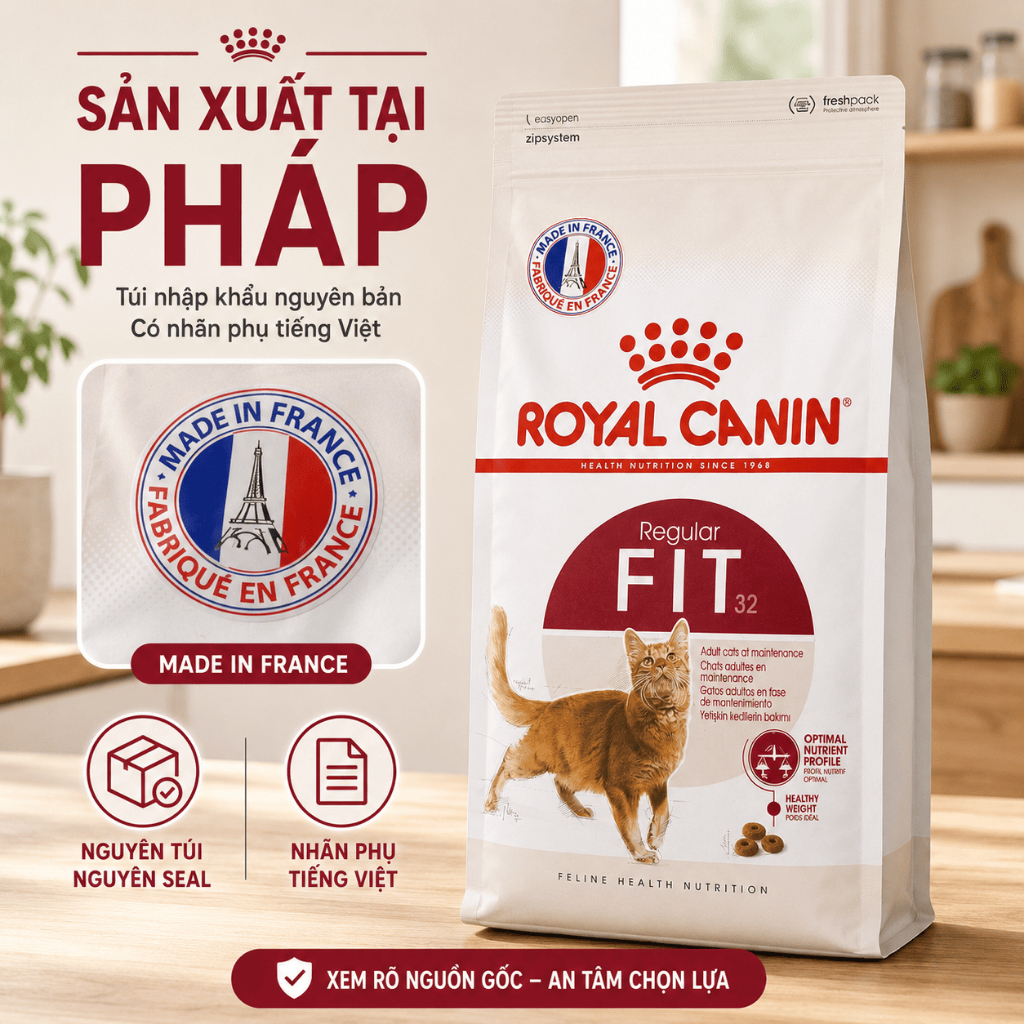 [400gr - 1kg - 2kg] THỨC ĂN CHO MÈO ROYAL CANIN FIT 32 FIT32