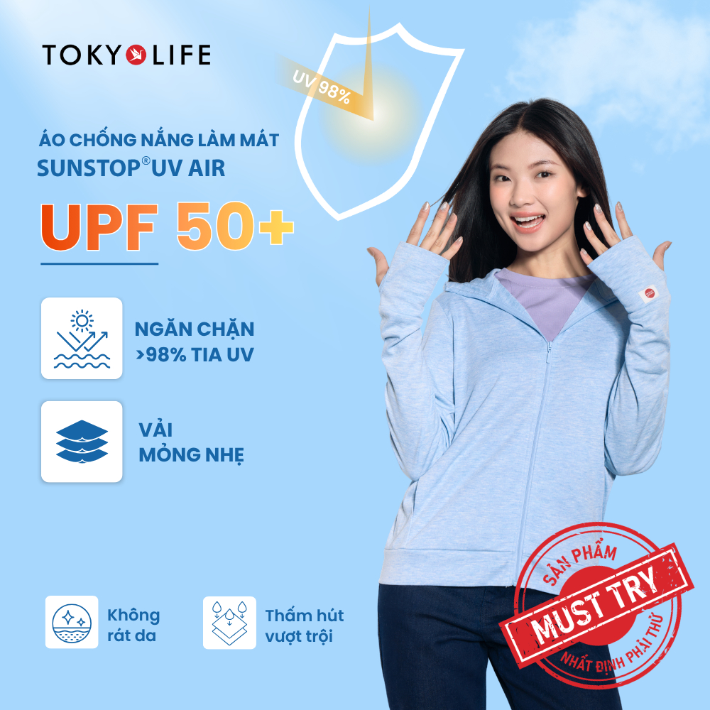 Áo Khoác Chống Nắng Chống Tia UV Nữ Sunstop UV Master Cao Cấp Dày Dặn 40000465 F9UVJ056P - TOKYOLIFE